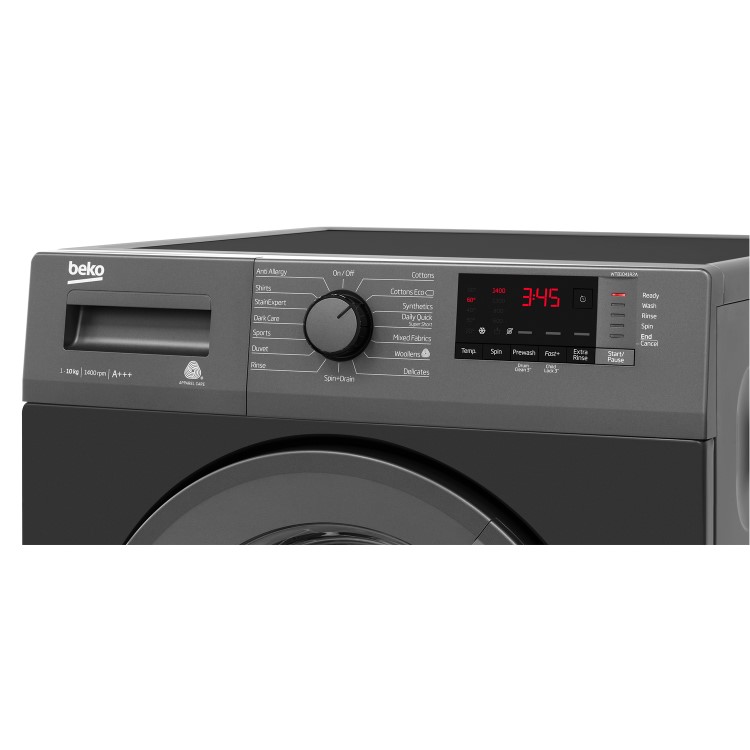 Beko WTB1041R2 10kg 1400rpm Freestanding Washing Machine - Anthracite