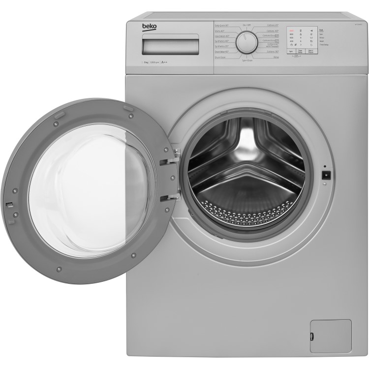Beko WTG50M1S 5kg 1000rpm Freestanding Washing Machine - Silver