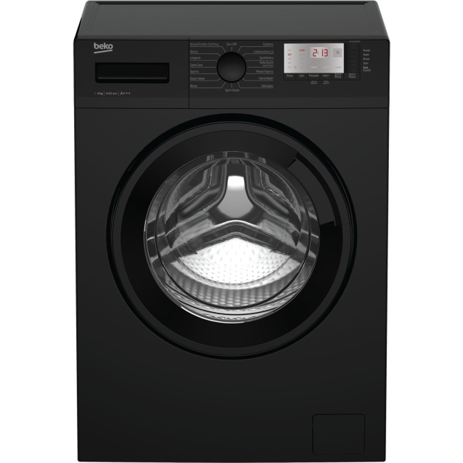 Beko WTG641M1B 6kg 1400rpm Freestanding Washing Machine - Black
