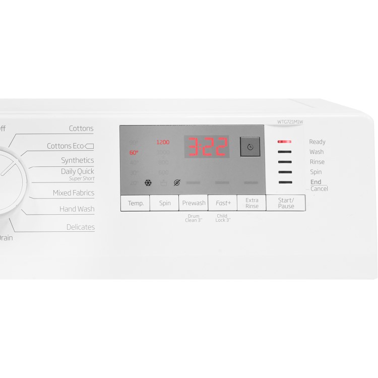 Refurbished Beko WTG721M1W Freestanding 7KG 1200 Spin Washing Machine White