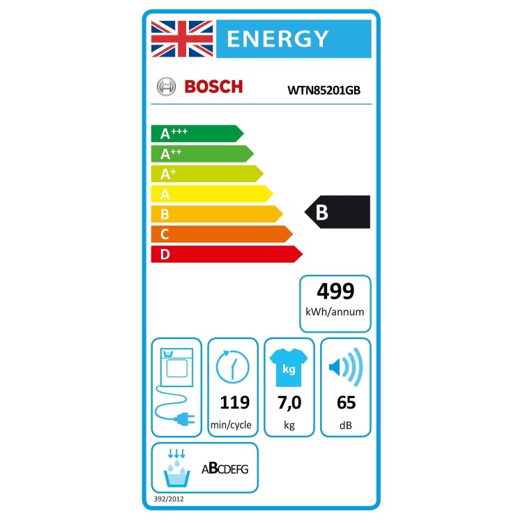 Bosch Series 4 7kg Freestanding Condenser Tumble Dryer - White