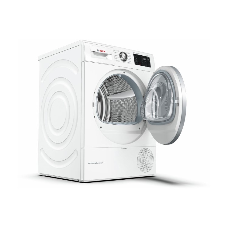 Refurbished Bosch WTWH7660GB Series 6 Freestanding Condenser 9KG Tumble Dryer White