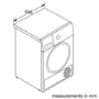 Refurbished Bosch WTWH7660GB Series 6 Freestanding Condenser 9KG Tumble Dryer White