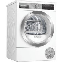 Refurbished Bosch Serie 8 WTX88EH9GB Freestanding Heat Pump 9KG Tumble Dryer White
