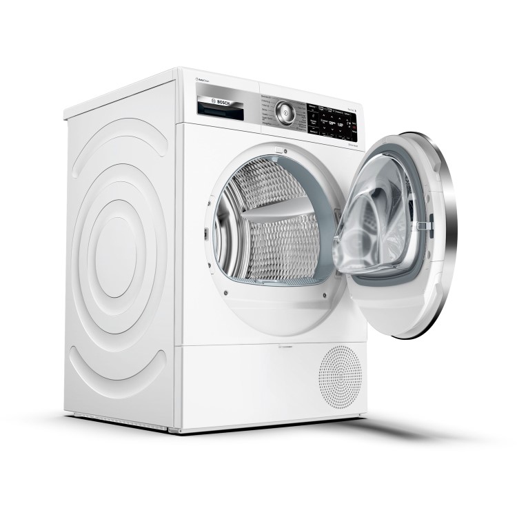 Refurbished Bosch Serie 8 WTX88EH9GB Freestanding Heat Pump 9KG Tumble Dryer White