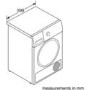 Refurbished Bosch Serie 8 WTX88EH9GB Freestanding Heat Pump 9KG Tumble Dryer White