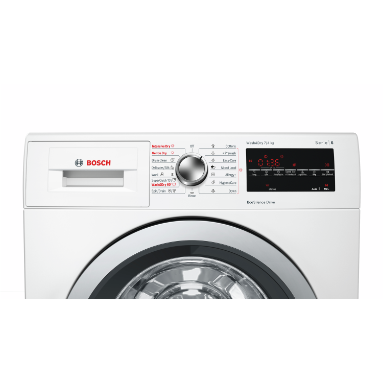 Refurbished Bosch WVG30462GB Freestanding 7/4KG 1500 Spin Washer Dryer White
