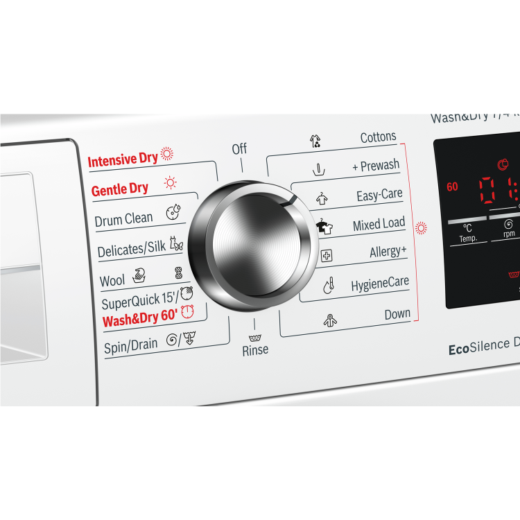 Refurbished Bosch WVG30462GB Freestanding 7/4KG 1500 Spin Washer Dryer White