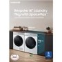 Refurbished Samsung Series 5+ WW11BB504DABS1 Freestanding 11KG 1400 Spin Washing Machine Black
