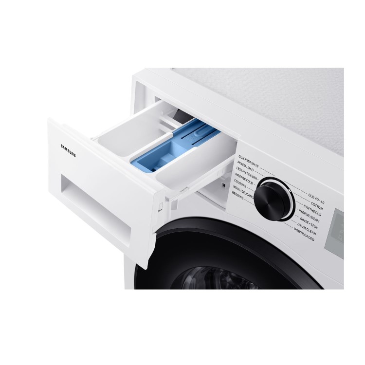 Refurbished Samsung Series 5 ecoBubble WW80CGC04DAHEU Freestanding 8KG 1400 Spin Washing Machine White