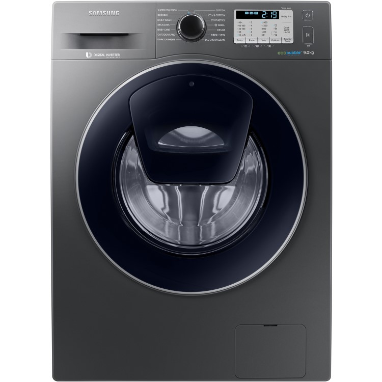 Refurbished Samsung WW90K5413UX AddWash/ EcoBubble Freestanding 9KG 1400 Spin Washing Machine Graphite