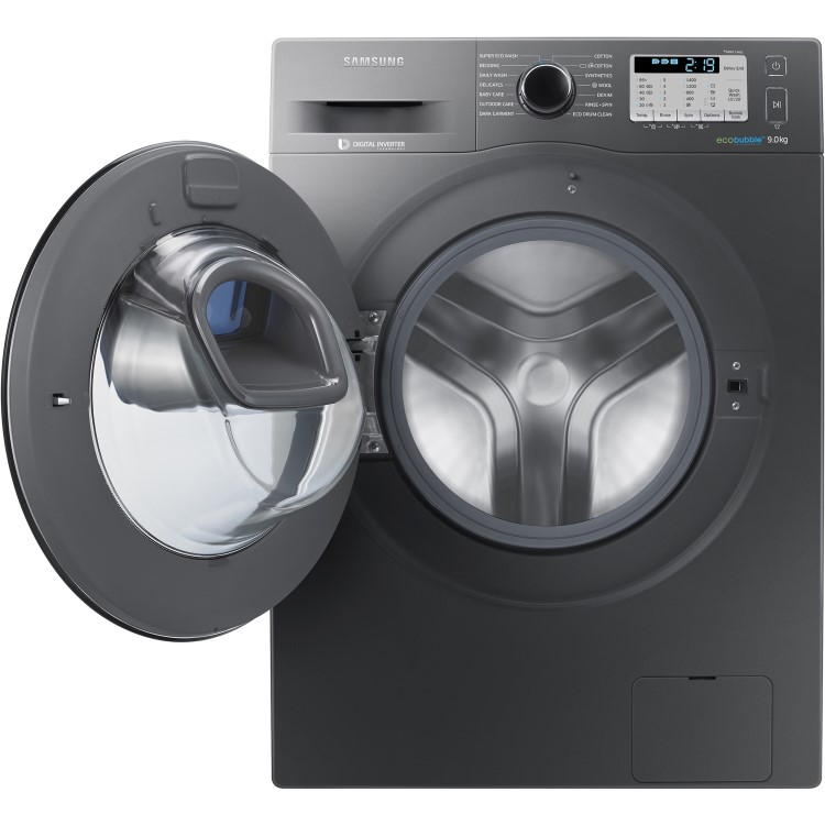 Refurbished Samsung WW90K5413UX AddWash/ EcoBubble Freestanding 9KG 1400 Spin Washing Machine Graphite