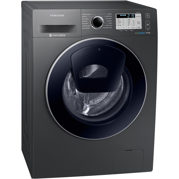 Refurbished Samsung WW90K5413UX AddWash/ EcoBubble Freestanding 9KG 1400 Spin Washing Machine Graphite