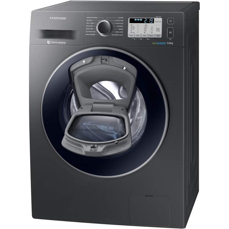 Refurbished Samsung WW90K5413UX AddWash/ EcoBubble Freestanding 9KG 1400 Spin Washing Machine Graphite