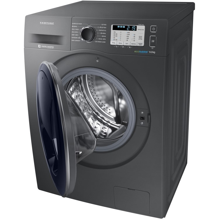 Refurbished Samsung WW90K5413UX AddWash/ EcoBubble Freestanding 9KG 1400 Spin Washing Machine Graphite