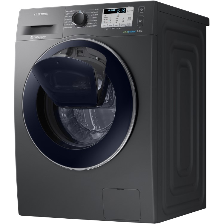 Refurbished Samsung WW90K5413UX AddWash/ EcoBubble Freestanding 9KG 1400 Spin Washing Machine Graphite