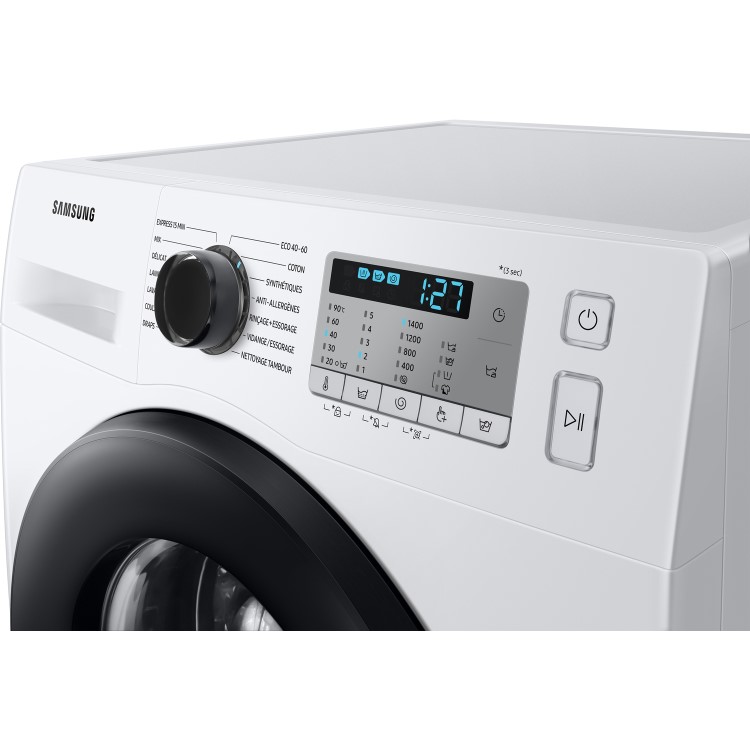 Refurbished Samsung Series 5 ecoBubble WW90TA046AH/EU Freestanding 9KG 1400 Spin Washing Machine White