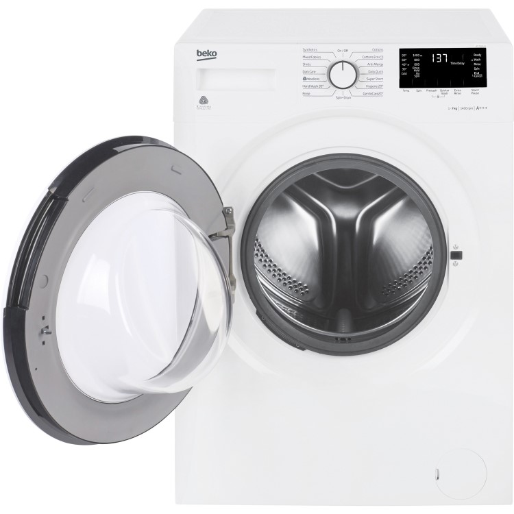 Beko WY74242W A+++ 7kg 1400rpm Freestanding Washing Machine With 28 Minute Quick Wash - White