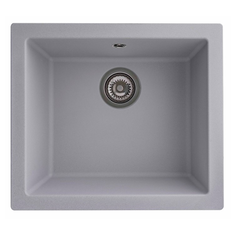 RockLite Weston Single Bowl Inset / Undermount Grey Composite Kitchen Sink