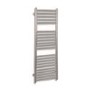 GRADE A1 - Satin Finish Silver Vertical Bathroom Towel Radiator 1200 x 500mm