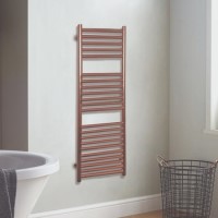 GRADE A1 - Rose Gold Heated Towel Rail Radiator 1200 x 500mm - Joanna