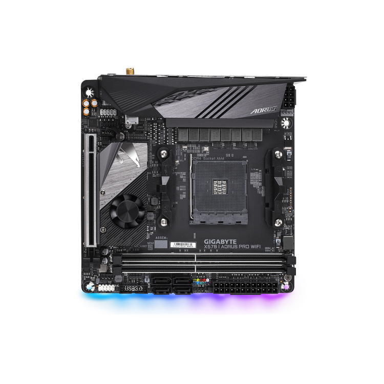 Box Opened Gigabyte X570 I AORUS PRO WIFI AMD Motherboard