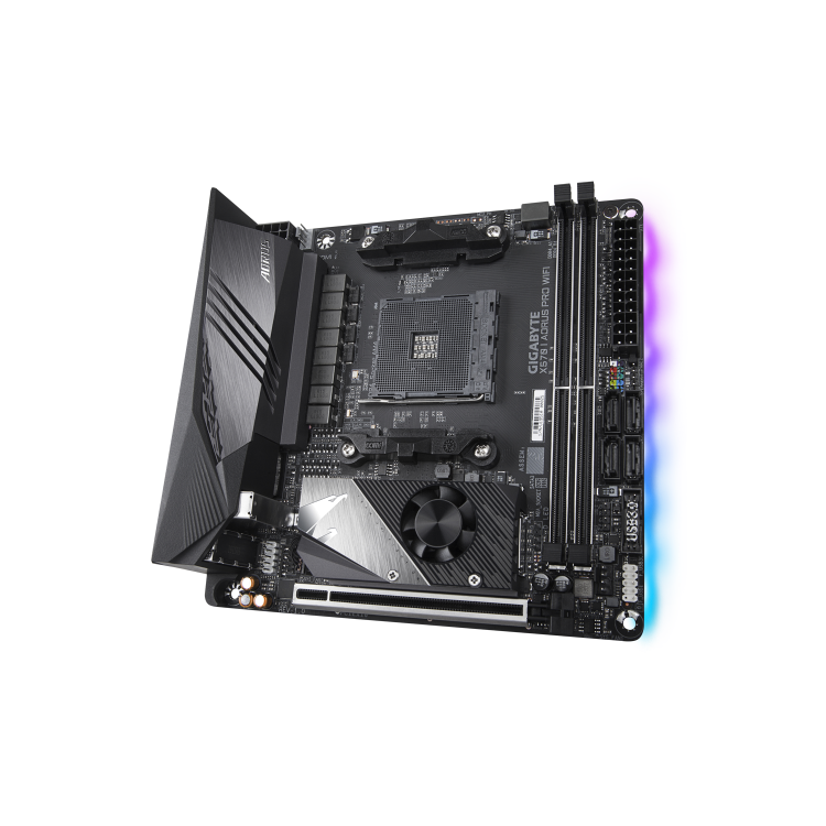 Box Opened Gigabyte X570 I AORUS PRO WIFI AMD Motherboard