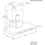 Grade A1- As New- AEG Designer Touch Control 90cm Chimney Hood