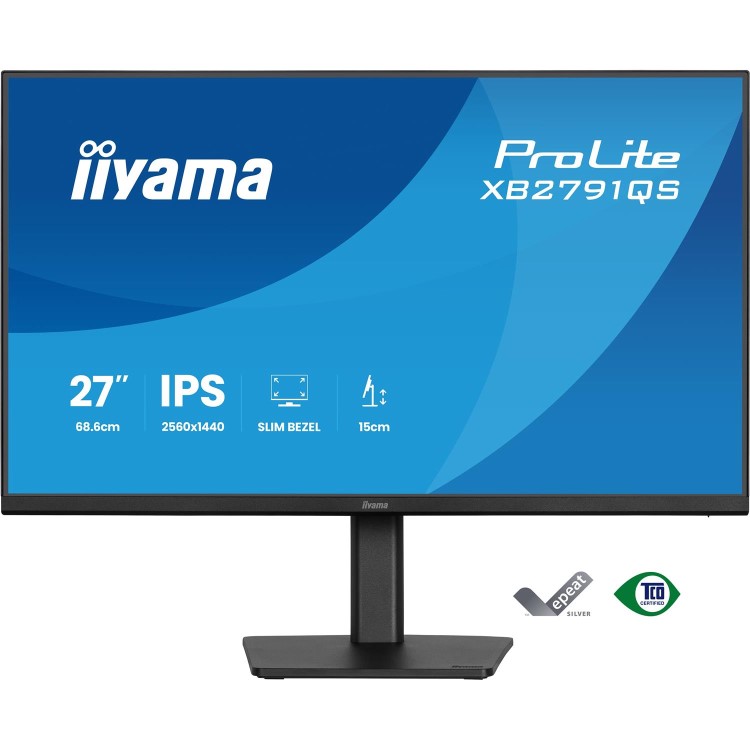 iiyama ProLite XB2791QS 27" IPS QHD Heigh Adjustable Monitor
