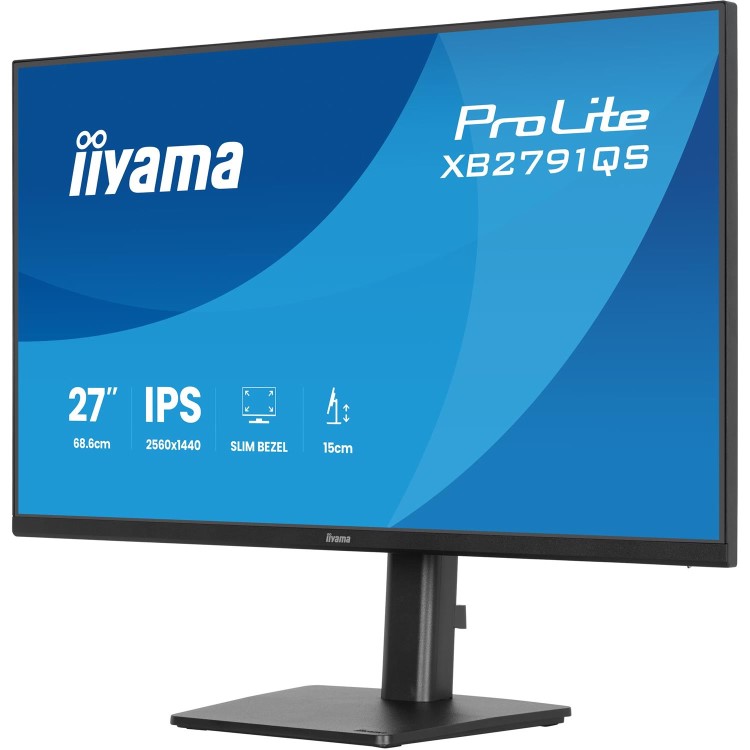 iiyama ProLite XB2791QS 27" IPS QHD Heigh Adjustable Monitor