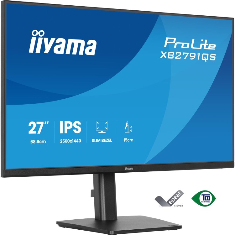 iiyama ProLite XB2791QS 27" IPS QHD Heigh Adjustable Monitor