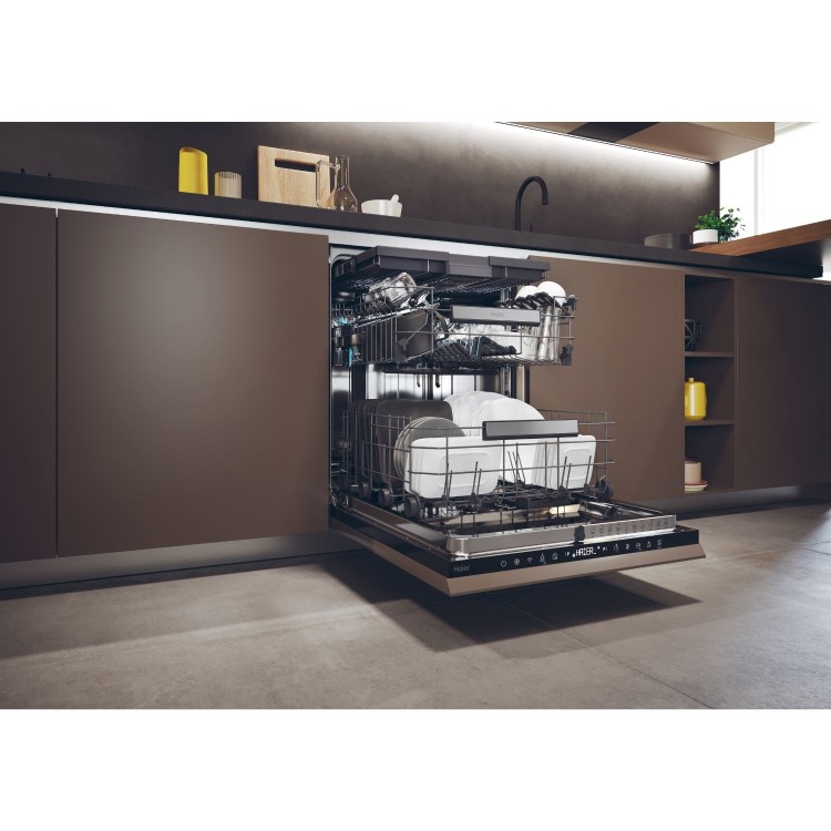 Refurbished Haier XI6C4S3FSB-80 16 Place Fully Integrated Dishwasher