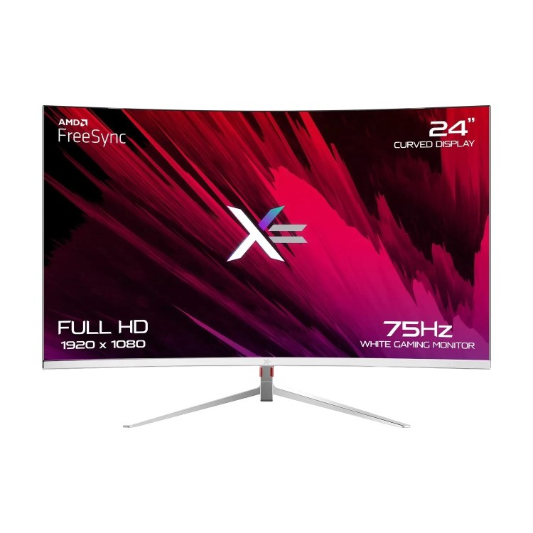 AWD IT Mesh White Core i5-12400F RTX 4060 Windows 11 Gaming PC + 24" White Curved Monitor