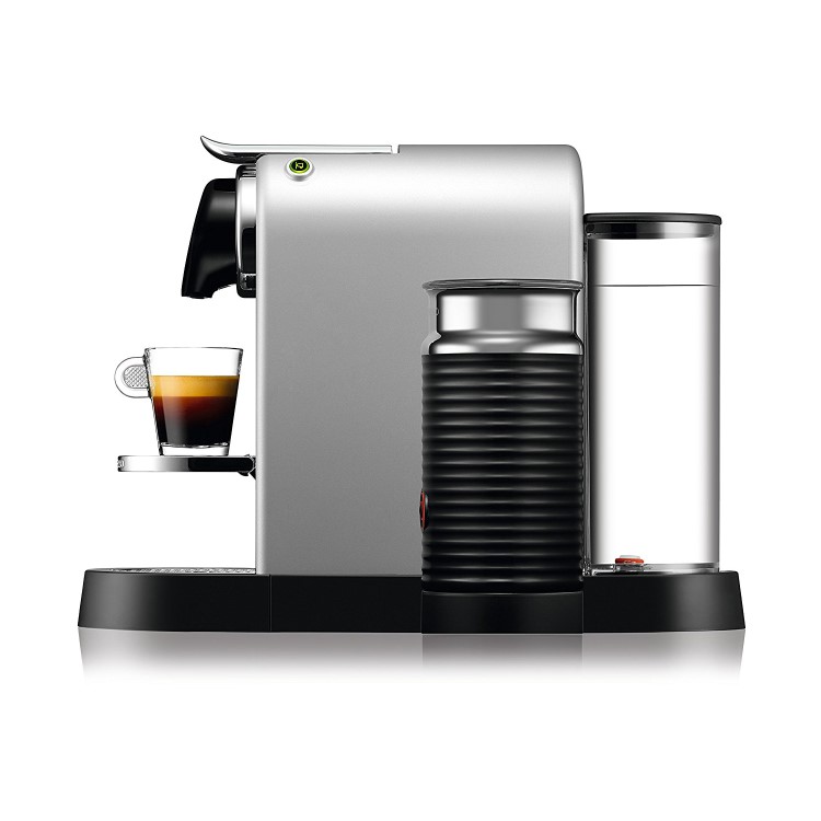 Krups XN760B40 Nespresso CitiZ Coffee Machine and Milk Titanium