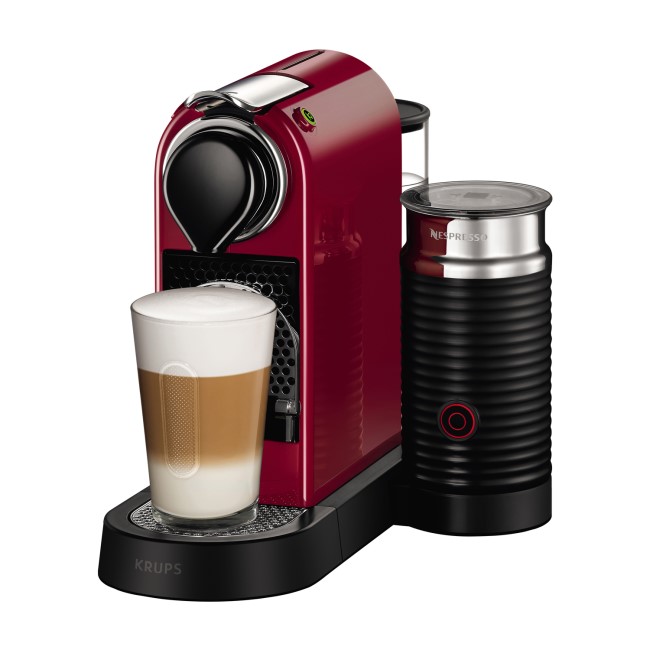 Krups XN761540 Citiz Milk Pod Coffee Machine - Red & Black