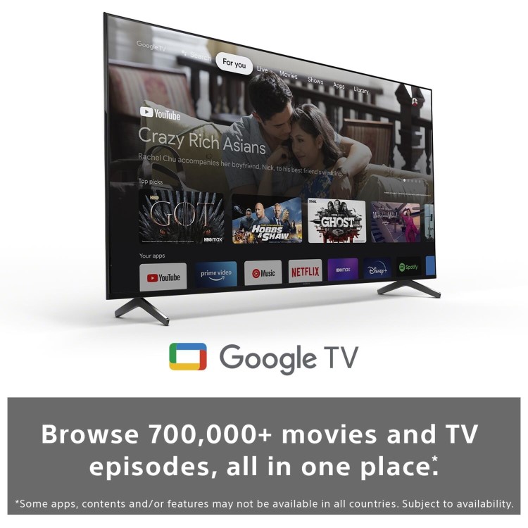 Sony X90J BRAVIA XR 55 Inch Full Array LED 4K HDR Google Smart TV