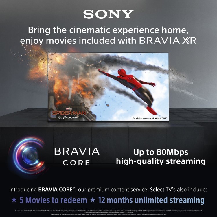 Sony X90J BRAVIA XR 55 Inch Full Array LED 4K HDR Google Smart TV