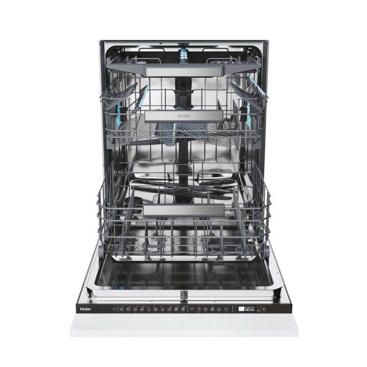 Haier I-PRO Shine Series 2 Integrated Dishwasher - Smart Wi-Fi, A-Rated, Black control panel