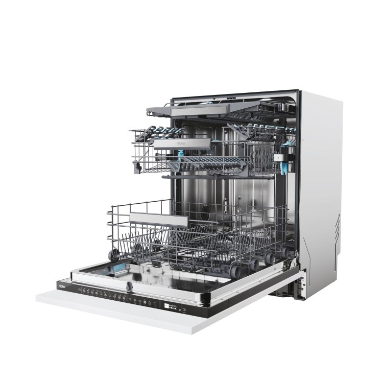 Haier I-PRO Shine Series 2 Integrated Dishwasher - Smart Wi-Fi, A-Rated, Black control panel