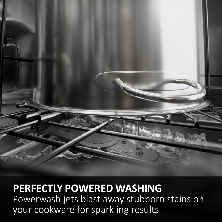 Haier Washlens Series 6 Integrated Dishwasher - Smart Wi-Fi, B-Rated, Black control panel