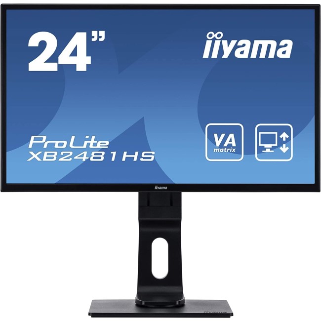 Refurbished Iiyama ProLite XUB2493HSU-B1 24" IPS Full HD Monitor 