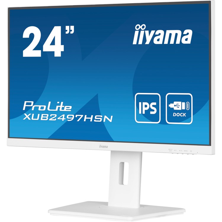 iiyama ProLite XUB2497HSN 24" IPS Full HD 100Hz 1ms USB-C White Monitor