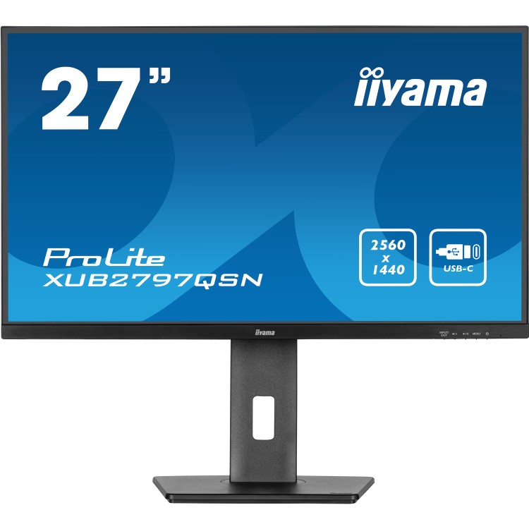 Refurbished iyama XUB2797QSN 27" IPS WQHD USB-C Dock Monitor