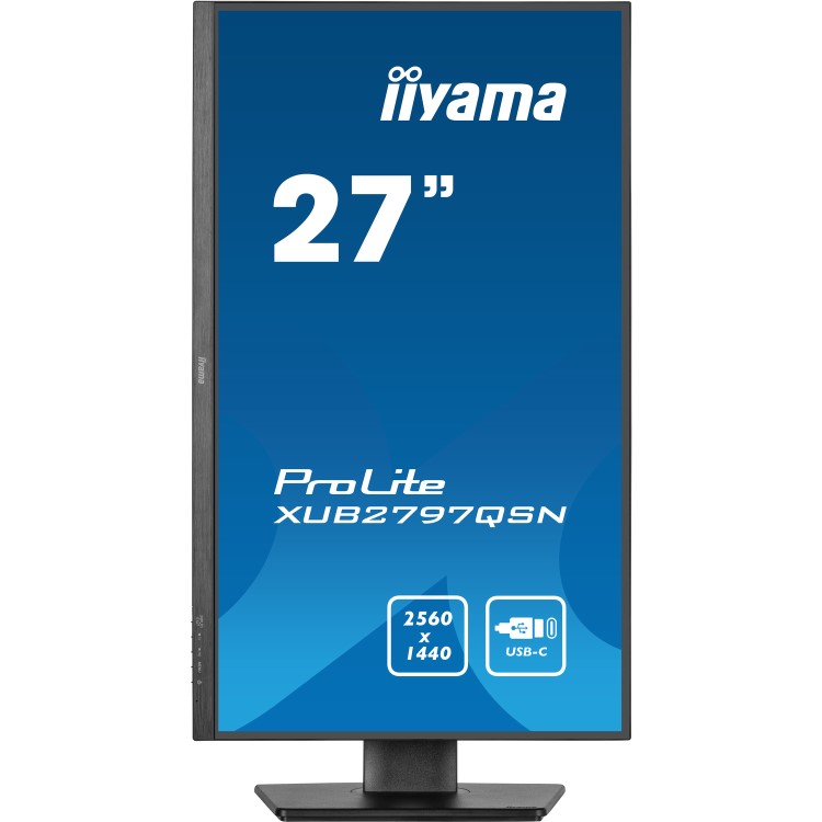 Refurbished iyama XUB2797QSN 27" IPS WQHD USB-C Dock Monitor