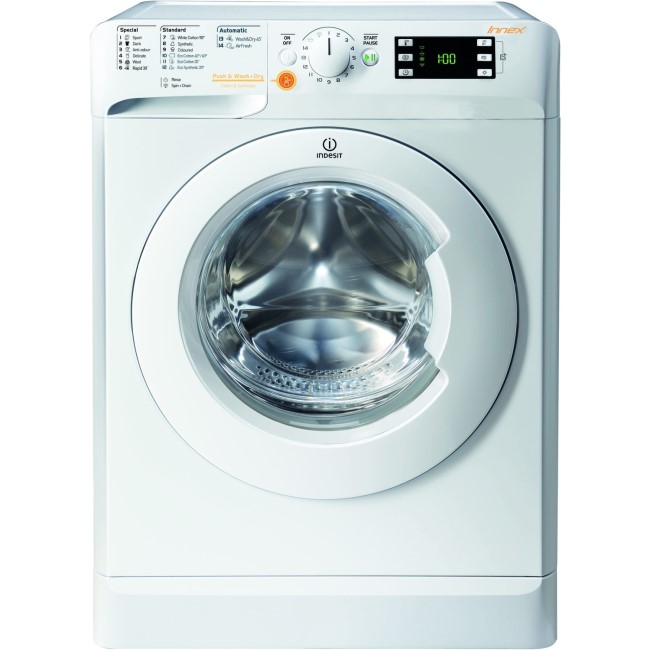 Indesit XWDE961680XW Innex 9kg Wash 6kg Dry 1600rpm Freestanding Washer Dryer - White