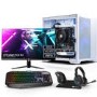 AWD IT Mini Cube RTX 4060 Windows 11 Gaming PC + 27" Full HD Flat Screen Gaming Monitor