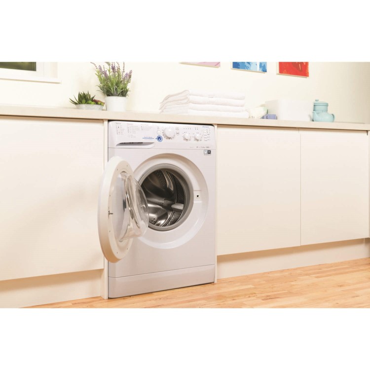 GRADE A1 - Indesit XWSC61251W Slim Depth White 6kg 1200rpm Freestanding Washing Machine