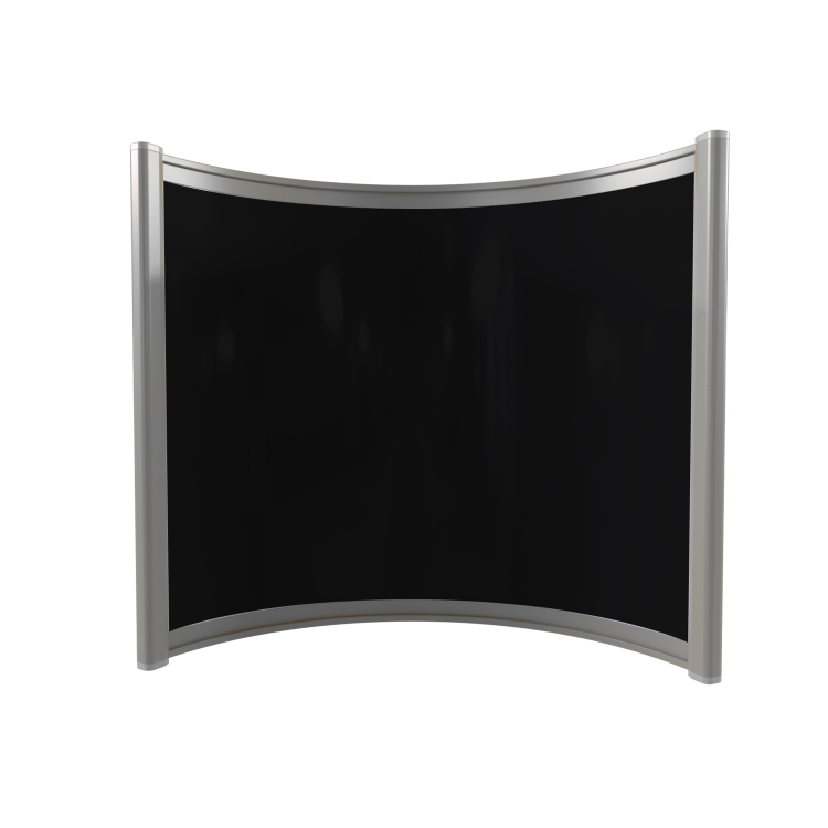 GRADE A1 - Far Infrared Heater Black Curved Panel Aluminium 400W - 550 x 500mm