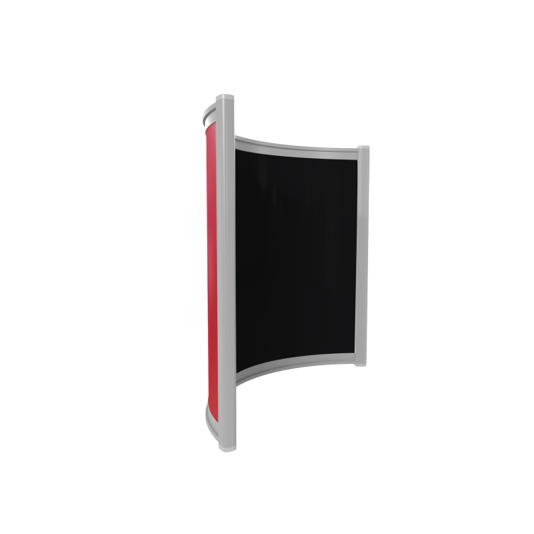 GRADE A1 - Far Infrared Heater Black Curved Panel Aluminium 400W - 550 x 500mm