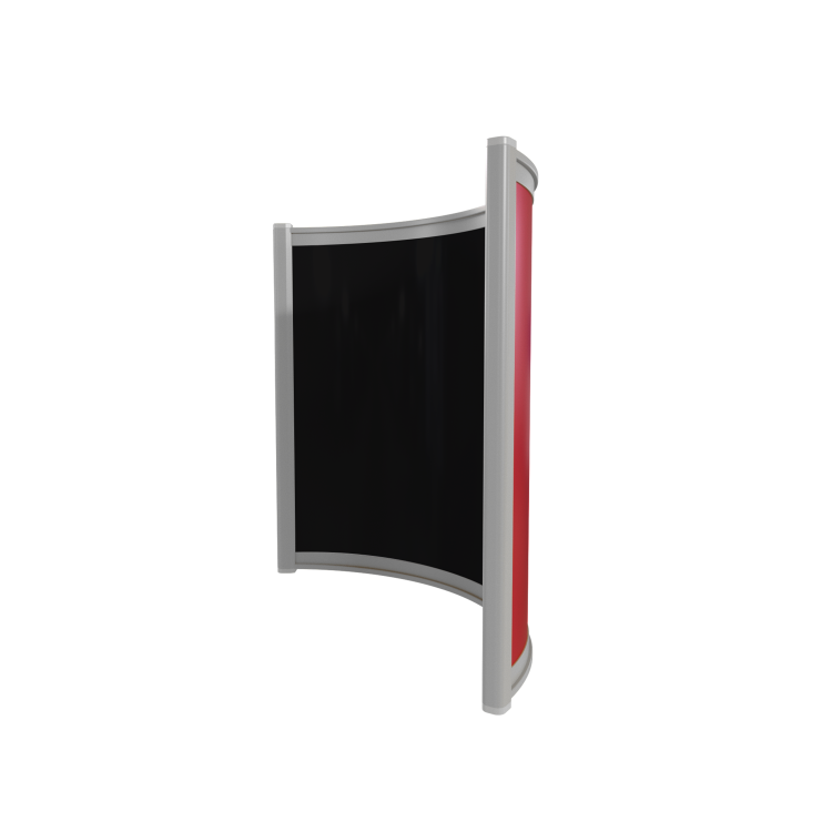 GRADE A1 - Far Infrared Heater Black Curved Panel Aluminium 400W - 550 x 500mm